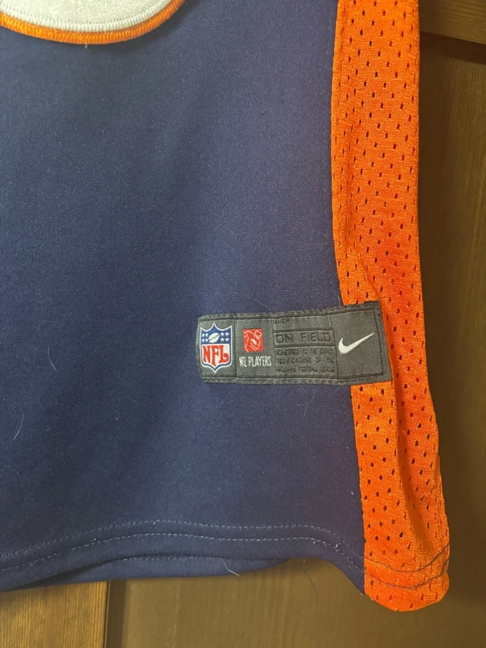 Denver Broncos Peyton Manning NFL Nike Navy and Orange Football Jersey #18